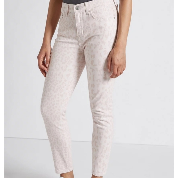 Current/Elliott leopard rose Stiletto Jean - Picture 4 of 6